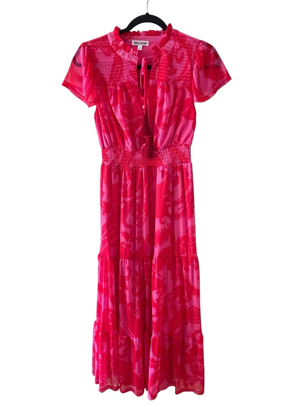 kathy ireland maxi dress pink floral maxi dress